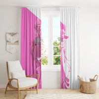 Kentucky Racing Horses Derby Hat Girl Window Curtain Pink Color - Wonder Print Shop