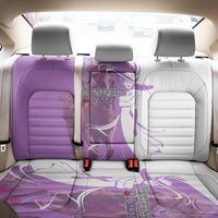 Kentucky Racing Horses Derby Hat Girl Back Car Seat Cover Purple Color - Wonder Print Shop