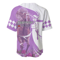 Kentucky Racing Horses Derby Hat Girl Baseball Jersey Purple Color - Wonder Print Shop
