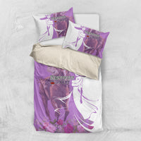 Kentucky Racing Horses Derby Hat Girl Bedding Set Purple Color - Wonder Print Shop