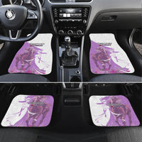 Kentucky Racing Horses Derby Hat Girl Car Mats Purple Color - Wonder Print Shop