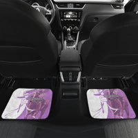 Kentucky Racing Horses Derby Hat Girl Car Mats Purple Color - Wonder Print Shop