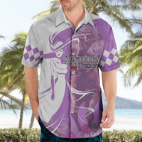 Kentucky Racing Horses Derby Hat Girl Hawaiian Shirt Purple Color - Wonder Print Shop