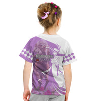 Kentucky Racing Horses Derby Hat Girl Kid T Shirt Purple Color - Wonder Print Shop