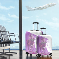 Kentucky Racing Horses Derby Hat Girl Luggage Cover Purple Color - Wonder Print Shop