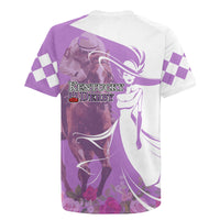 Kentucky Racing Horses Derby Hat Girl Rugby Jersey Purple Color - Wonder Print Shop