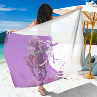 Kentucky Racing Horses Derby Hat Girl Sarong Purple Color - Wonder Print Shop