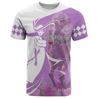 Kentucky Racing Horses Derby Hat Girl T Shirt Purple Color - Wonder Print Shop