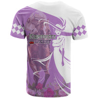 Kentucky Racing Horses Derby Hat Girl T Shirt Purple Color - Wonder Print Shop