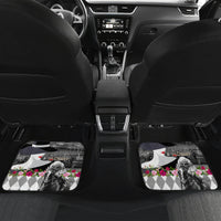 Kentucky Racing Horses Derby Hat Lady Car Mats Churchill Downs and Roses Grayscale - Wonder Print Shop