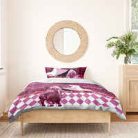 Kentucky Racing Horses Derby Hat Lady Bedding Set Churchill Downs and Roses Pink Out - Wonder Print Shop
