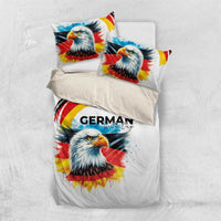 German Unity Day Bedding Set Germany Flag with Eagle Head and Emblem