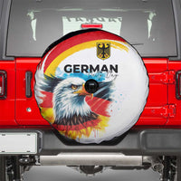 German Unity Day Spare Tire Cover Germany Flag with Eagle Head and Emblem