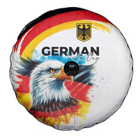 German Unity Day Spare Tire Cover Germany Flag with Eagle Head and Emblem