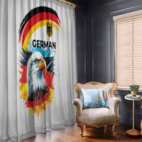 German Unity Day Window Curtain Germany Flag with Eagle Head and Emblem