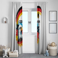 German Unity Day Window Curtain Germany Flag with Eagle Head and Emblem