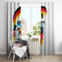 German Unity Day Window Curtain Germany Flag with Eagle Head and Emblem