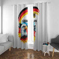 German Unity Day Window Curtain Germany Flag with Eagle Head and Emblem