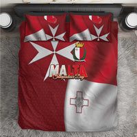 Malta Independence Day Bedding Set National Flag with Maltese Cross and Emblem