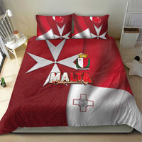 Malta Independence Day Bedding Set National Flag with Maltese Cross and Emblem