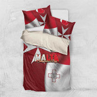Malta Independence Day Bedding Set National Flag with Maltese Cross and Emblem