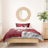 Malta Independence Day Bedding Set National Flag with Maltese Cross and Emblem