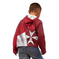 Malta Independence Day Kid Hoodie National Flag with Maltese Cross and Emblem