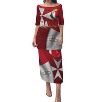 Malta Independence Day Puletasi National Flag with Maltese Cross and Emblem