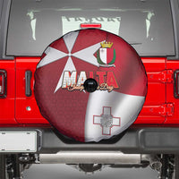 Malta Independence Day Spare Tire Cover National Flag with Maltese Cross and Emblem