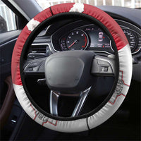 Malta Independence Day Steering Wheel Cover National Flag with Maltese Cross and Emblem