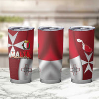Malta Independence Day Tumbler Cup National Flag with Maltese Cross and Emblem