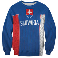 Custom Slovakia Football 2024 Go Champion Sweatshirt - Wonder Print Shop