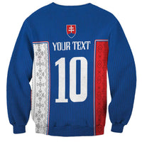 Custom Slovakia Football 2024 Go Champion Sweatshirt - Wonder Print Shop