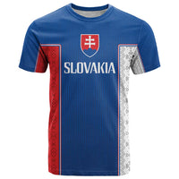 Custom Slovakia Football 2024 Go Champion T Shirt - Wonder Print Shop