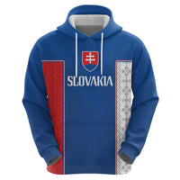 Custom Slovakia Football 2024 Go Champion Zip Hoodie - Wonder Print Shop