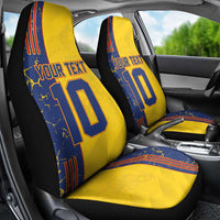 Custom Romania Football 2024 Go Champion Car Seat Cover - Wonder Print Shop