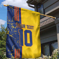 Custom Romania Football 2024 Go Champion Garden Flag - Wonder Print Shop