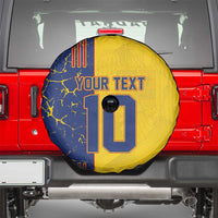 Custom Romania Football 2024 Go Champion Spare Tire Cover - Wonder Print Shop