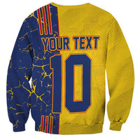 Custom Romania Football 2024 Go Champion Sweatshirt - Wonder Print Shop