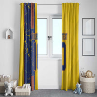 Custom Romania Football 2024 Go Champion Window Curtain - Wonder Print Shop