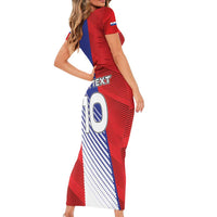 Custom Slovenia Football 2024 Go Champion Family Matching Short Sleeve Bodycon Dress and Hawaiian Shirt - Wonder Print Shop