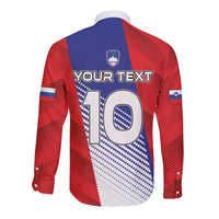 Custom Slovenia Football 2024 Go Champion Long Sleeve Button Shirt - Wonder Print Shop