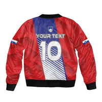 Custom Slovenia Football 2024 Go Champion Sleeve Zip Bomber Jacket - Wonder Print Shop