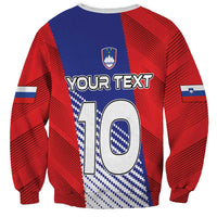Custom Slovenia Football 2024 Go Champion Sweatshirt - Wonder Print Shop