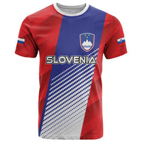 Custom Slovenia Football 2024 Go Champion T Shirt - Wonder Print Shop