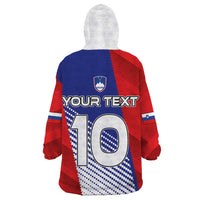 Custom Slovenia Football 2024 Go Champion Wearable Blanket Hoodie - Wonder Print Shop