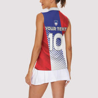 Custom Slovenia Football 2024 Go Champion Women Sleeveless Polo Shirt - Wonder Print Shop