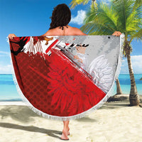 Polska Eagle Beach Blanket Poland Sporty Grunge Style - Wonder Print Shop