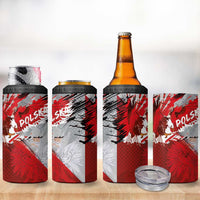 Polska Eagle 4 in 1 Can Cooler Tumbler Poland Sporty Grunge Style - Wonder Print Shop