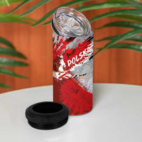 Polska Eagle 4 in 1 Can Cooler Tumbler Poland Sporty Grunge Style - Wonder Print Shop